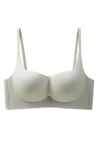 Bra Tanpa Kawat / Non-Wire Bra Nyaman Seharian, Cup 1/2 Mengumpul & Pas - Putih, Kulit, Hitam, Hijau