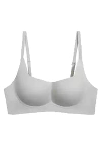 Women's Half Cup Wireless Push-Up Bra - Comfortable Breathable Nylon Spandex Lingerie for Small Bust - Nude, Black, Silver Gray, Brown - Sizes S, M, L, XL