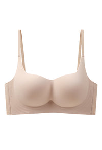 Bra Tanpa Kawat / Non-Wire Bra Nyaman Seharian, Cup 1/2 Mengumpul & Pas - Putih, Kulit, Hitam, Hijau