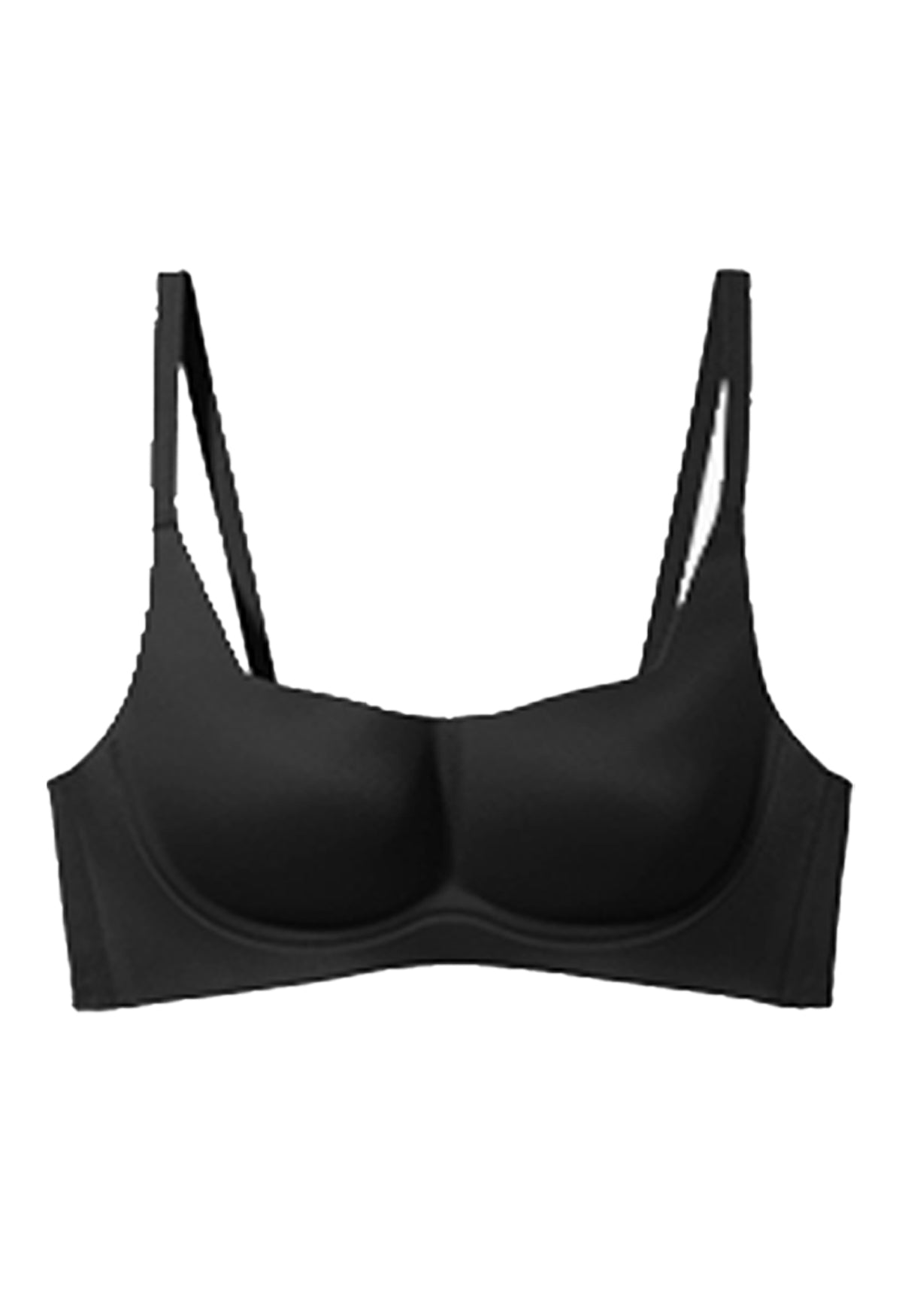 Women's Half Cup Wireless Push-Up Bra - Comfortable Breathable Nylon Spandex Lingerie for Small Bust - Nude, Black, Silver Gray, Brown - Sizes S, M, L, XL