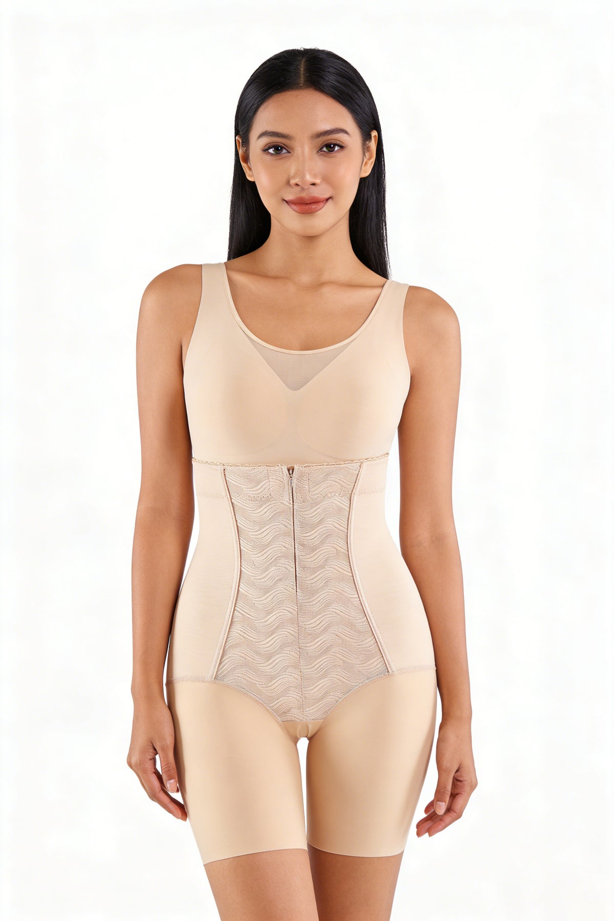 Breathable High Waist Shaper Pants for Women - Nylon Spandex Tummy Control with Silk Lining
