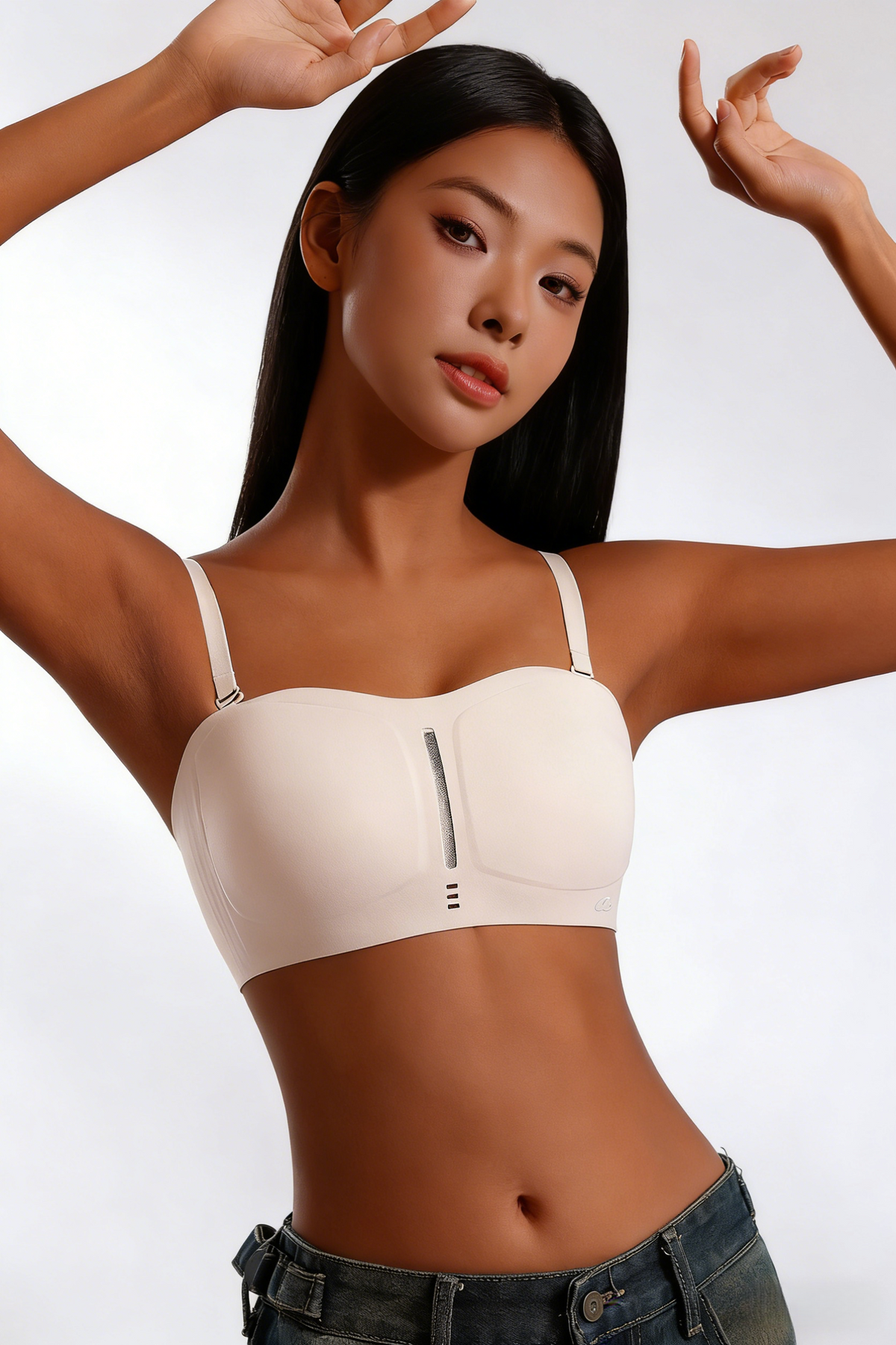 Bra Tanpa Tali / Strapless Bra - Bra Multifungsi dengan Tali Lepas-Pasang & Bahan Breathable untuk Kerja, Pesta dan Sehari-hari