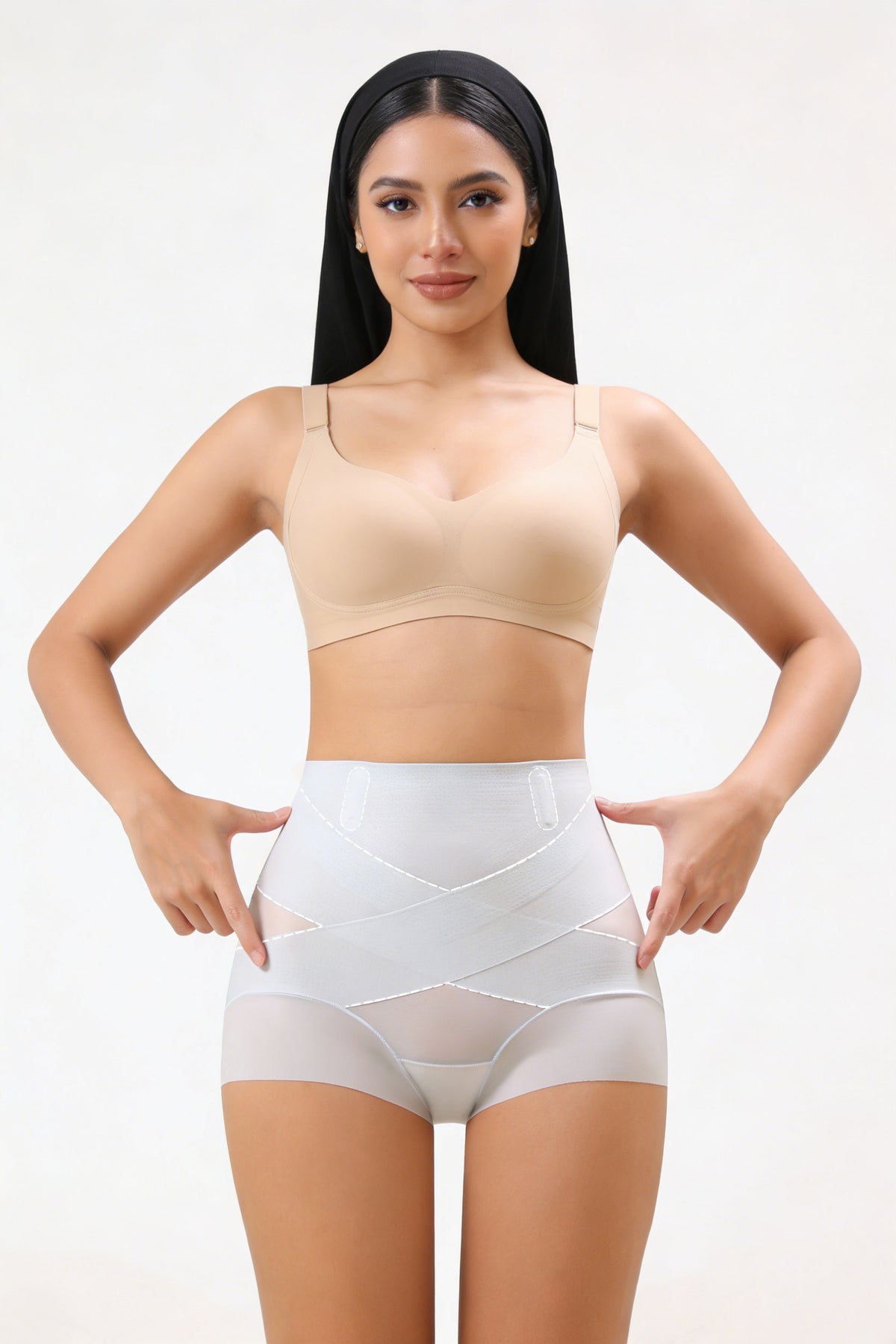 Celana Shapewear Wanita - Pembentuk Perut & Pantat dengan Teknologi X-Shape & Gel Lift | Kain Breathable untuk Iklim Tropis | Selangkangan Antibakteri