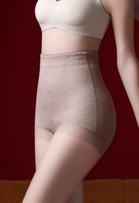 Celana Dalam Shapewear Nylon-Spandeks untuk Wanita, Paket 2 Warna (Hitam, Champagne) - 5 Ukuran (M-3XL)