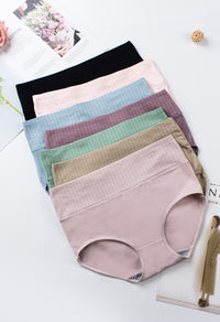 Celana Dalam Pinggang Tinggi - Nyaman untuk Kerja & Olahraga - Bahan Katun Lembut - 7pcs/Bungkus