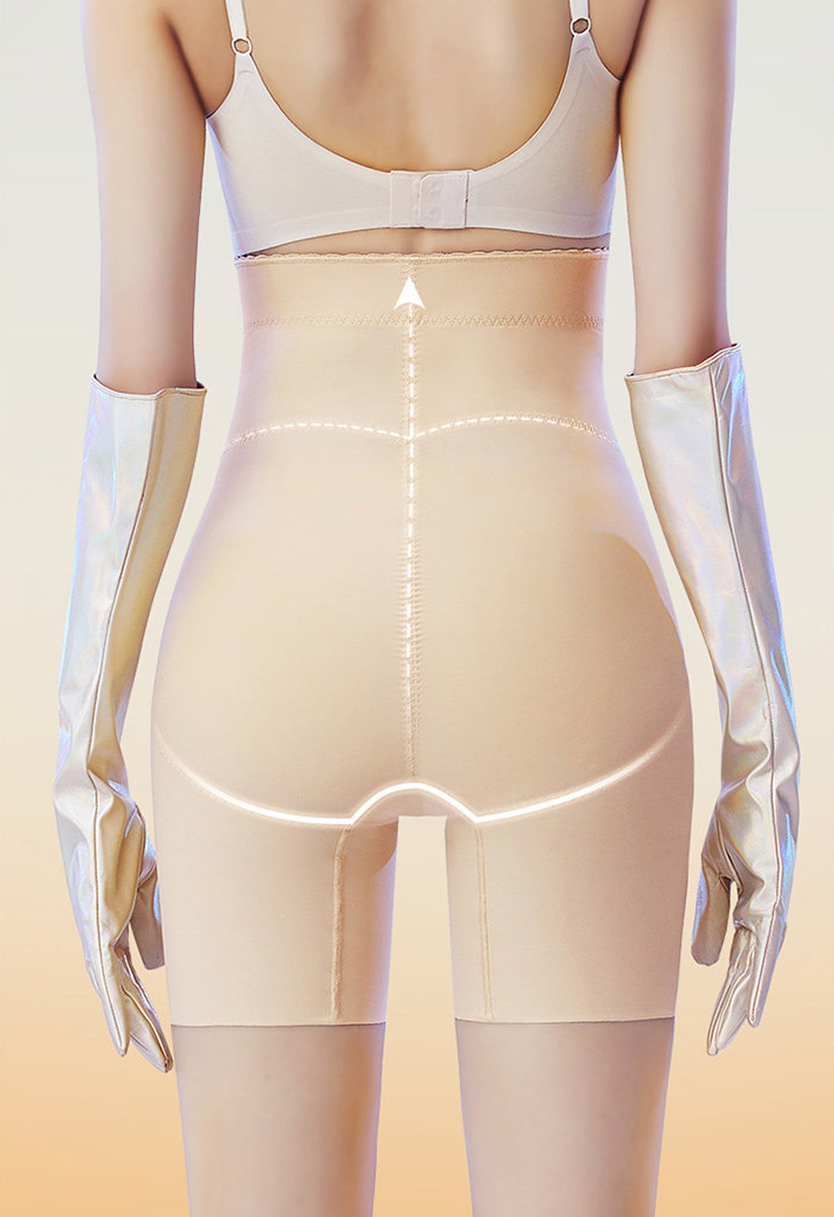 Breathable High Waist Shaper Pants for Women - Nylon Spandex Tummy Control with Silk Lining