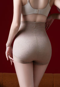 Celana Dalam Shapewear Nylon-Spandeks untuk Wanita, Paket 2 Warna (Hitam, Champagne) - 5 Ukuran (M-3XL)