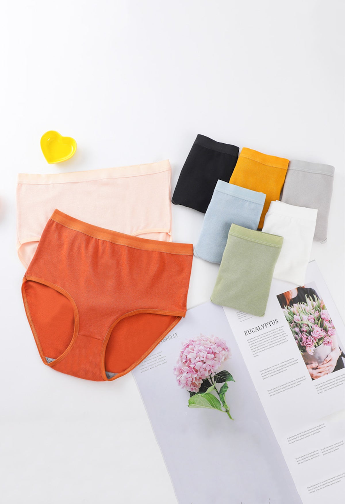 Celana Dalam Pinggang Tengah - 8 Pack Warna Campuran - Bahan Polyester-Spandex Elastis & Nyaman - Ukuran M L XL