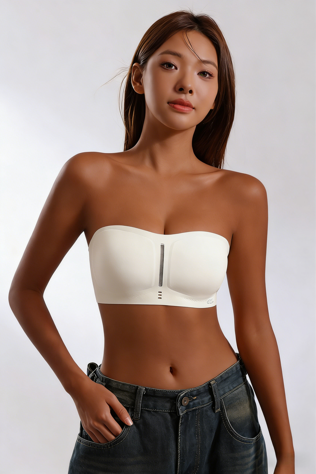 Bra Tanpa Tali / Strapless Bra - Bra Multifungsi dengan Tali Lepas-Pasang & Bahan Breathable untuk Kerja, Pesta dan Sehari-hari