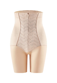 Breathable High Waist Shaper Pants for Women - Nylon Spandex Tummy Control with Silk Lining
