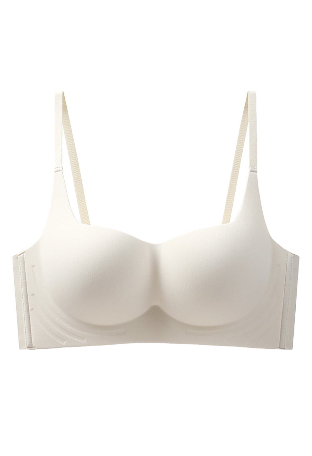 Bra Tanpa Kawat / Non-Wire Bra Nyaman Seharian, Cup 1/2 Mengumpul & Pas - Putih, Kulit, Hitam, Hijau