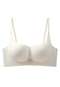 Bra Tanpa Kawat / Non-Wire Bra Nyaman Seharian, Cup 1/2 Mengumpul & Pas - Putih, Kulit, Hitam, Hijau